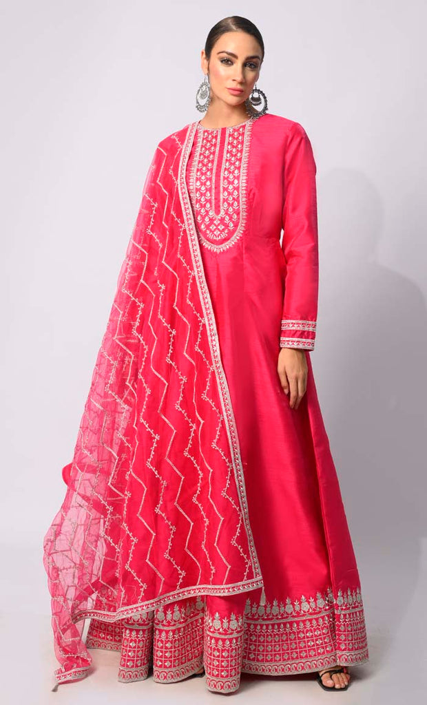 women wearing Imperial Intricacy: Exquisite Fuchsia