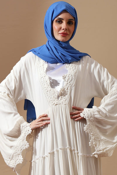 Boho Bloom Embroidered Abaya - EastEssence.com