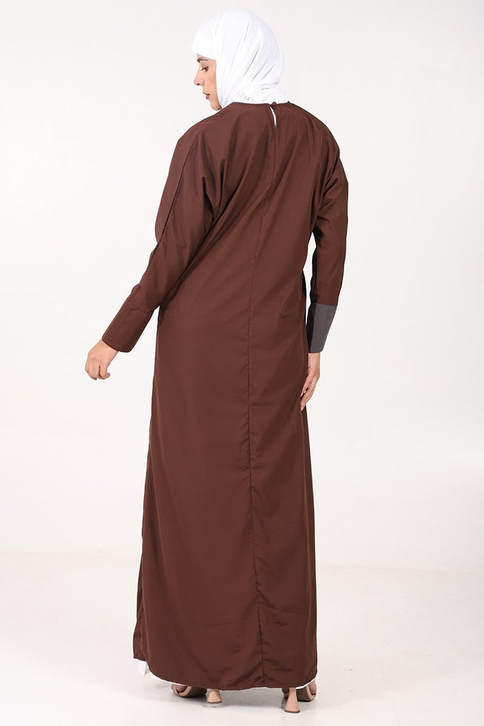 Everyday Wear Kashibo Abaya ??Full Sleeves, Wrap Style - EastEssence.com