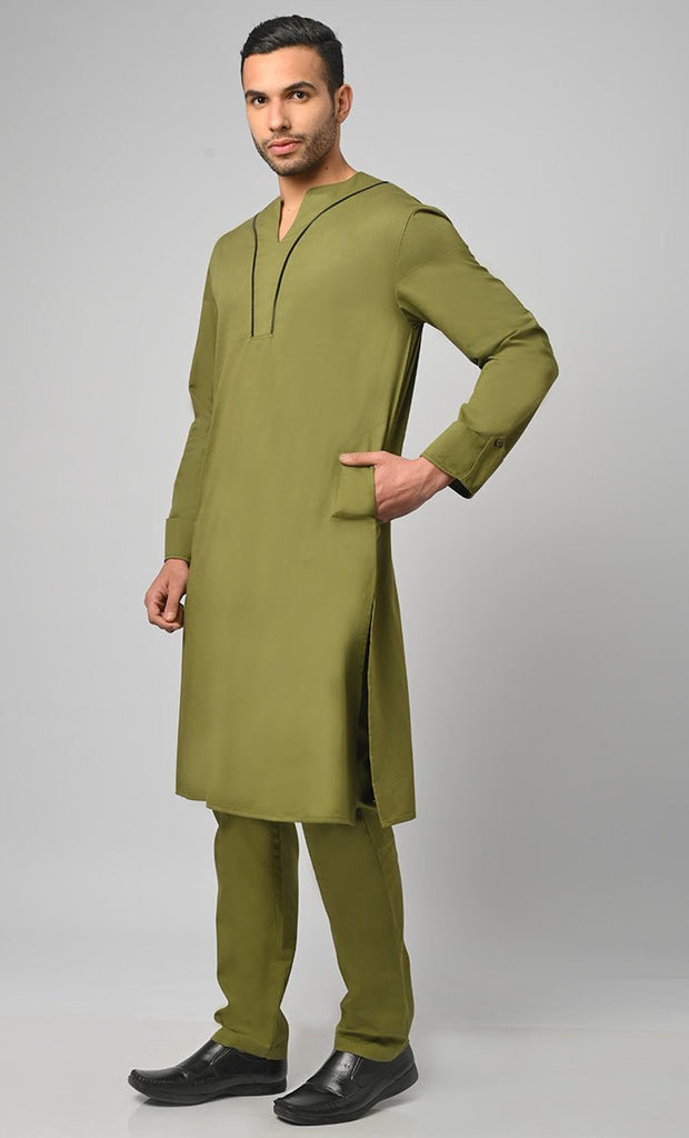 Ahmad Modest Muslim Mens Kurta Pajama Set