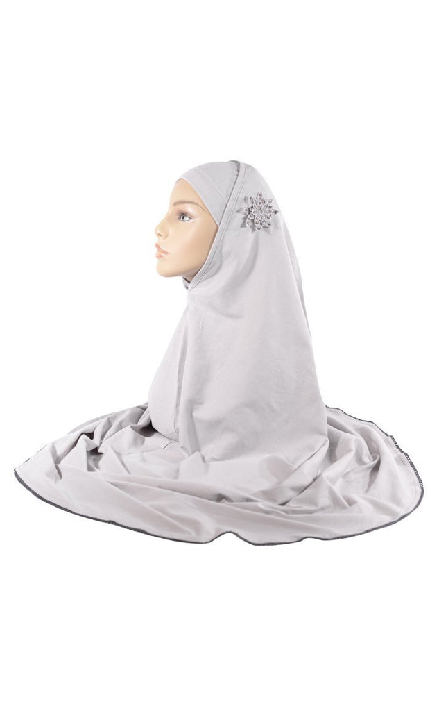 Al-Amairah 3D Floral Applique Work Hijab Stole - EastEssence.com