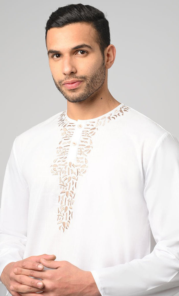 Aleem Modest Muslim Mens Embroidered