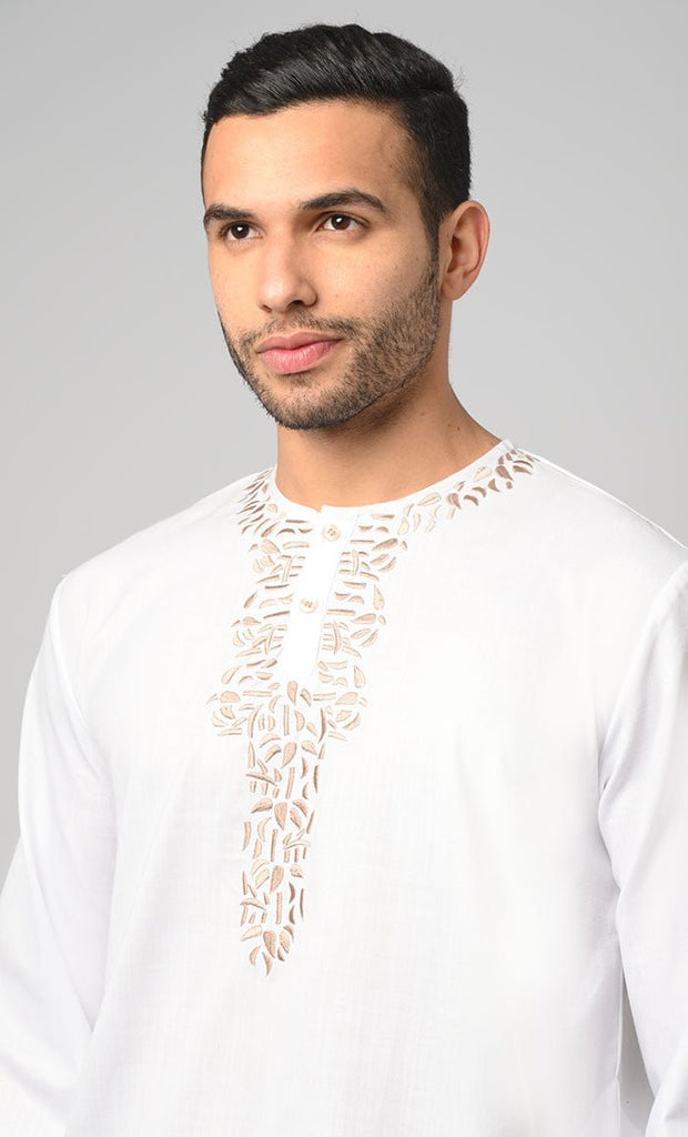 Aleem Modest Muslim Mens Embroidered