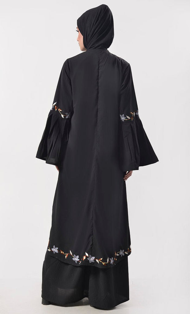 Double Layered Black Abaya