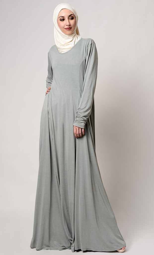 Casual Wear Fully Covered Muslima Abaya Dress