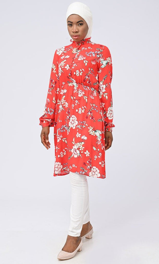 Everyday Wear Red Printed Tunic