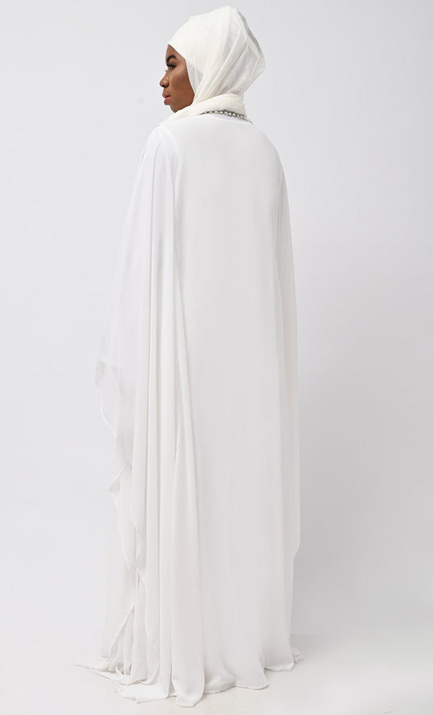 Isha Modest Beads Embroidered Prayer Dress For Women