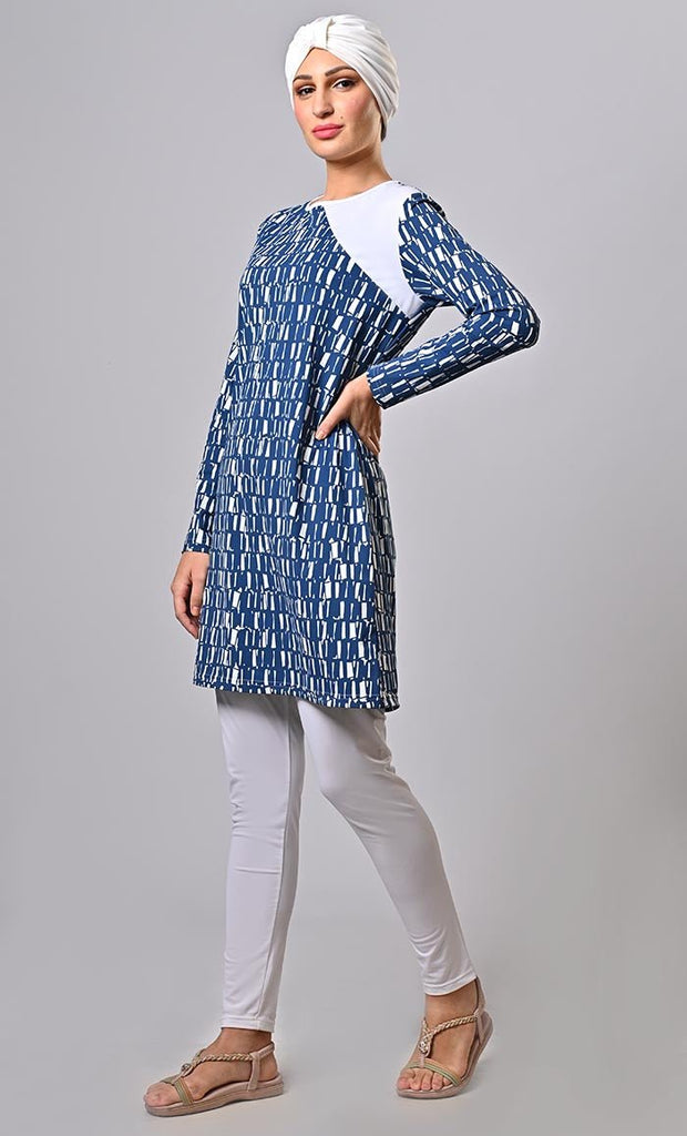 Islamic Modest Sunsoakedswimwear With Cap (3Pc Set) - EastEssence.com