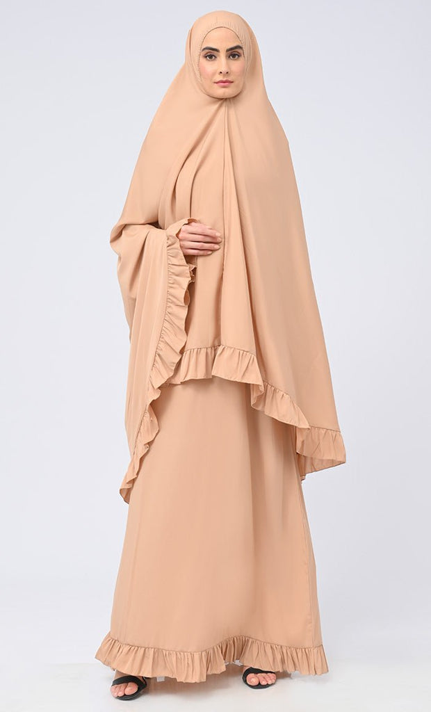Maghrib Modest Sand Lace