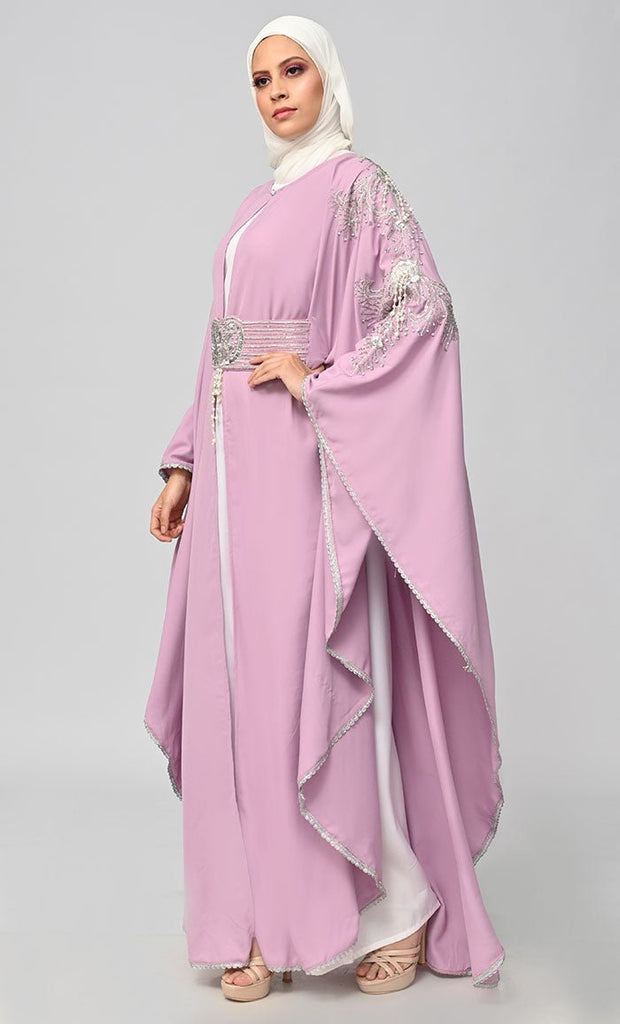 New Islamic Butterfly Cut Kaftan Style Abaya