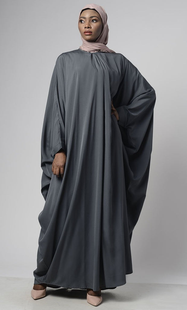 Islamic Maxi Abaya Kaftan-Grey