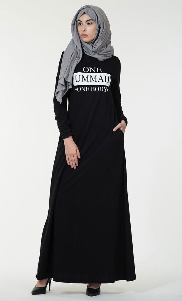 One ummah one body baisc Abaya dress - EastEssence.com