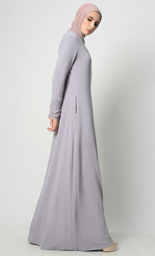 Simple Tee-Shirt Style Abaya