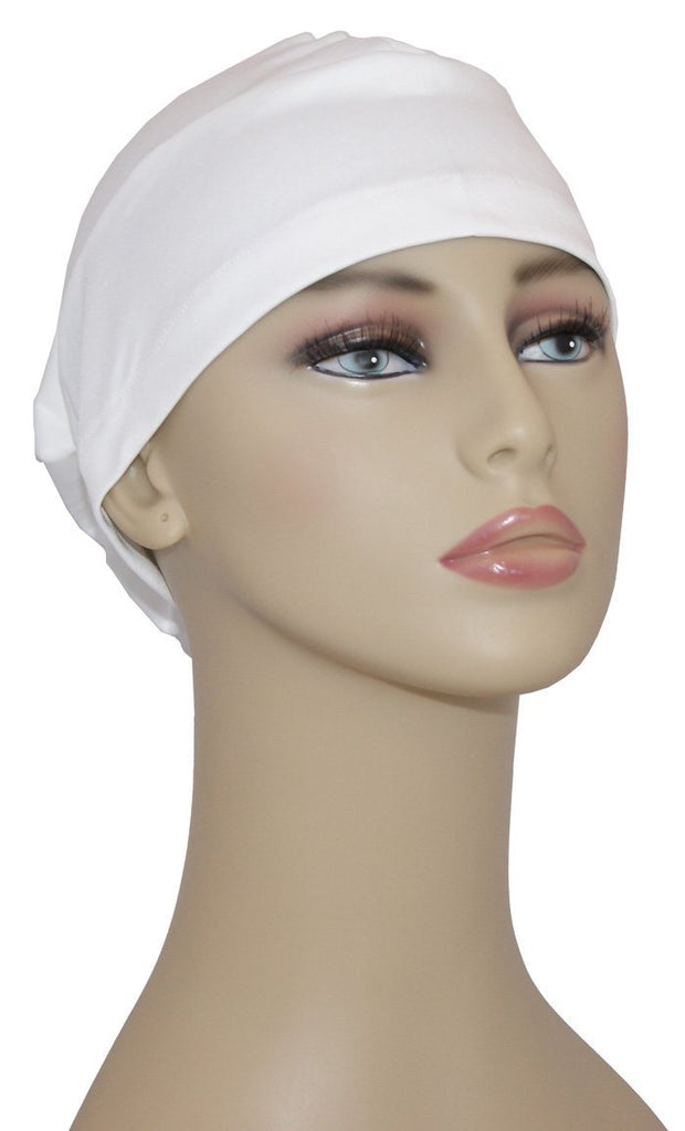 White Underscarf Hijab Cap