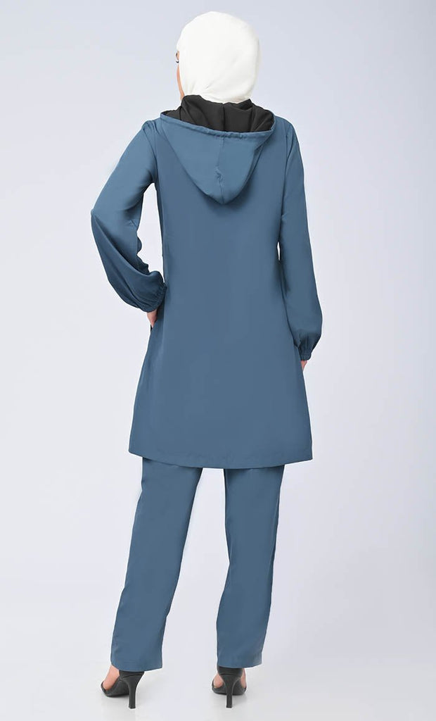 Women's Modest Islamic Kashibo Hooded Set