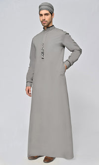 Buy Mens Islamic Embroidered Thobe
