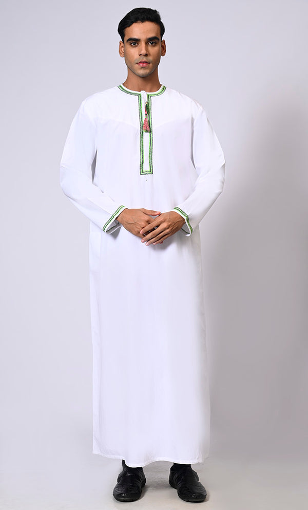 Embroidered Men's Thobe