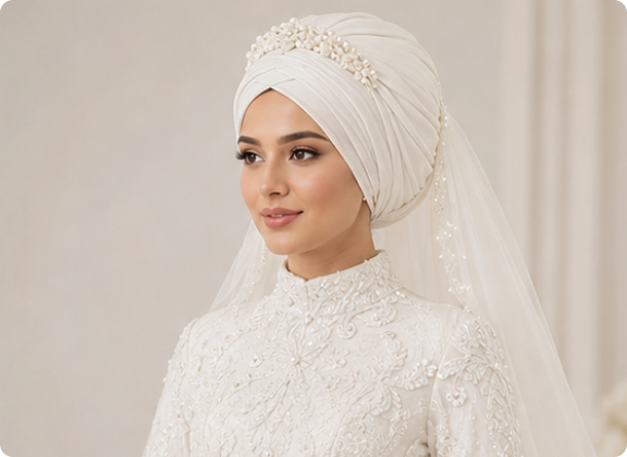 Turban + veil