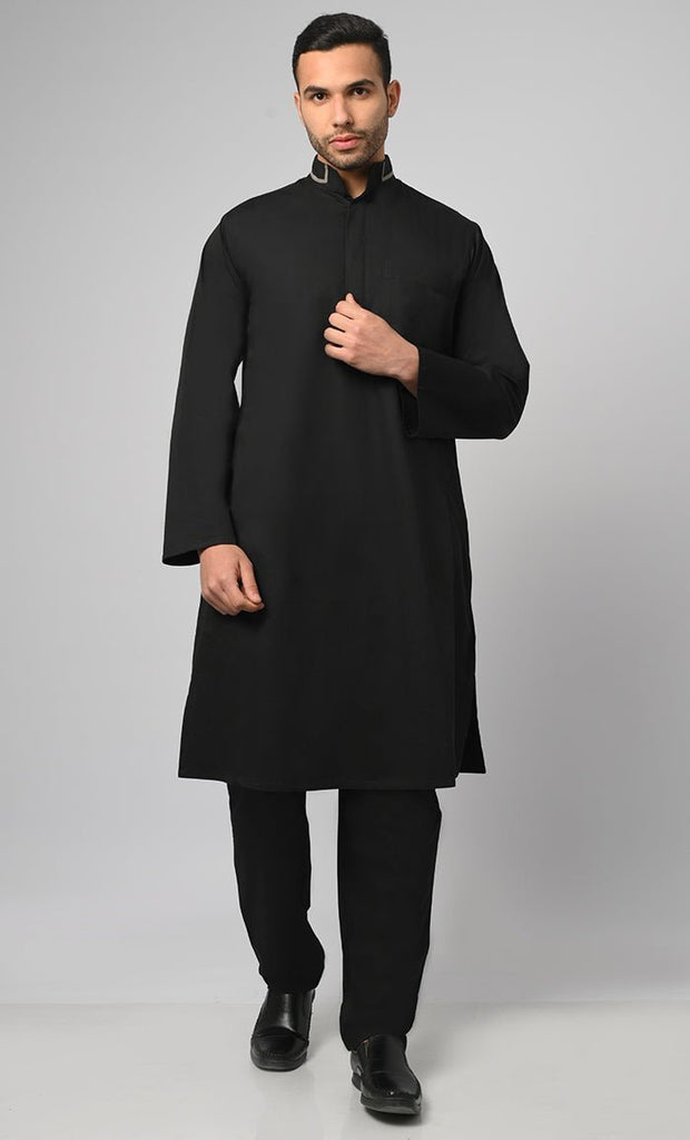 Aasim Muslim Modest Mens Kurta Pajama Set - EastEssence.com