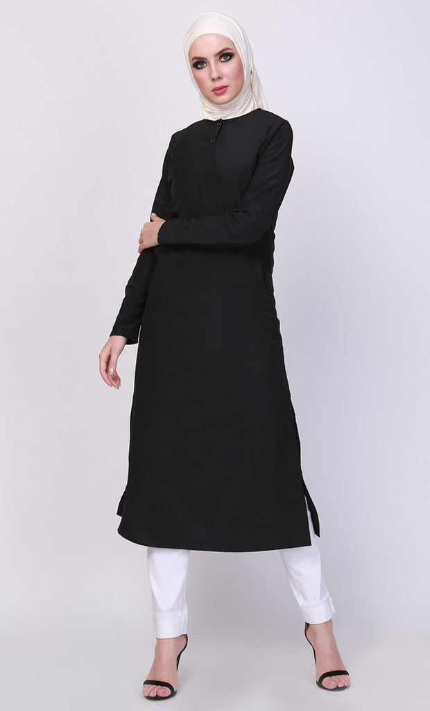 Basic Everyday Wear Long Tunic - Final Sale - EastEssence.com