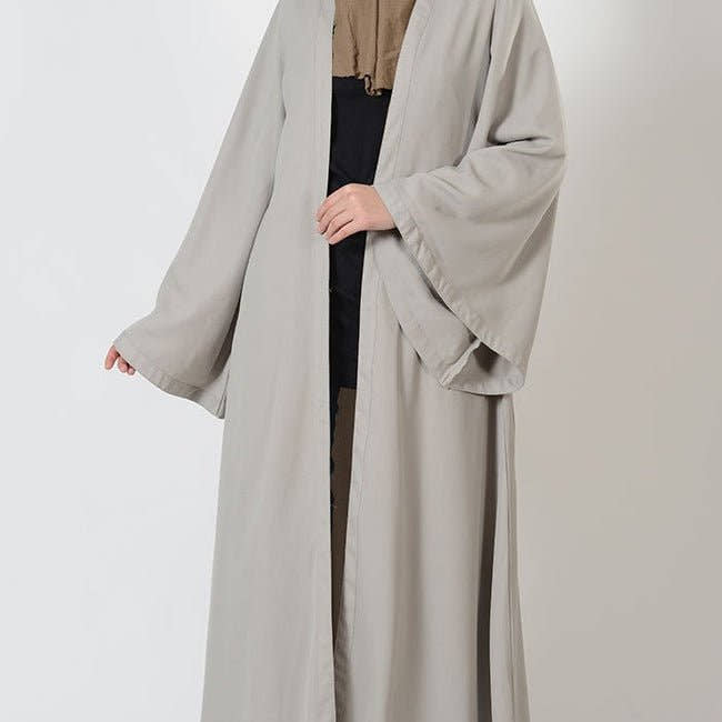 Basic Front Open Bell Sleeves Duster - EastEssence.com