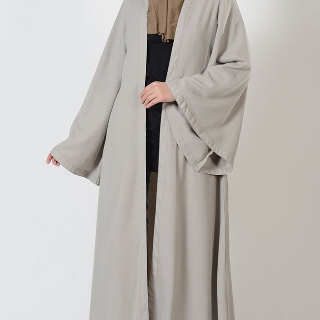 Basic Front Open Bell Sleeves Duster