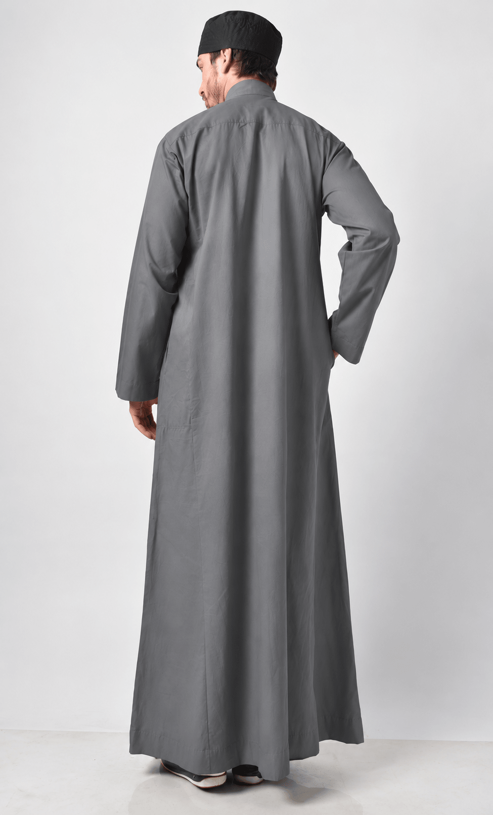 Basic Men's Traditional Thobe - Gray - EastEssence.com