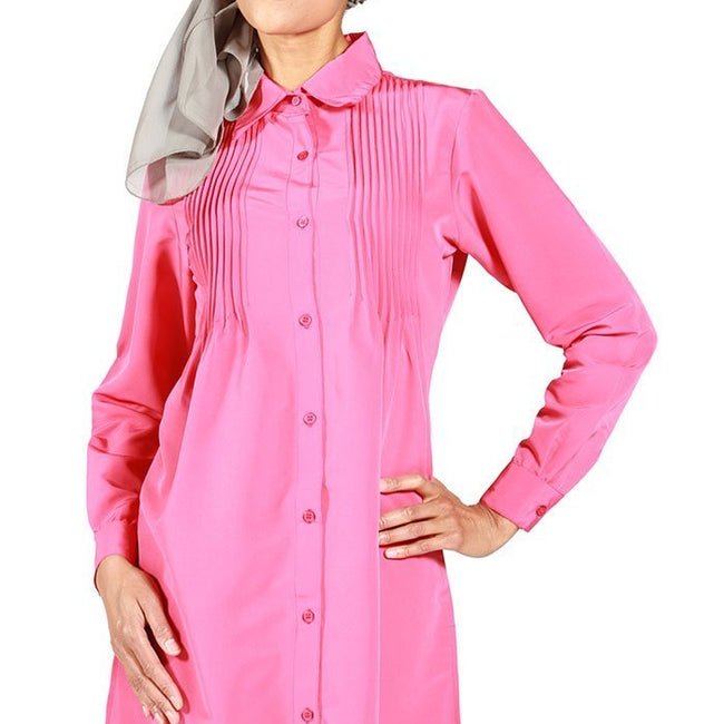 Basilie Pleated Shirt - EastEssence.com