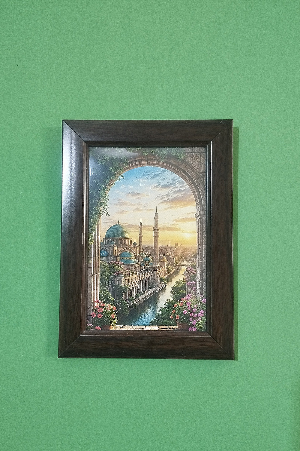 BlueMoaque Minimalist modern Islamic canvas wall decor 4*6in - EastEssence.com