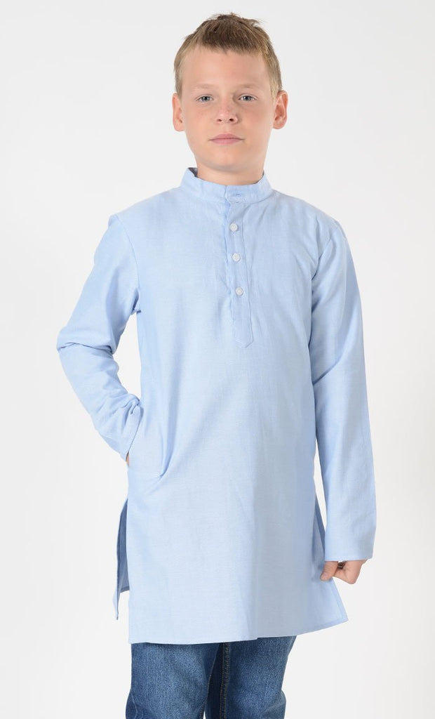 Boys Chambray Tunic - Final Sale - EastEssence.com