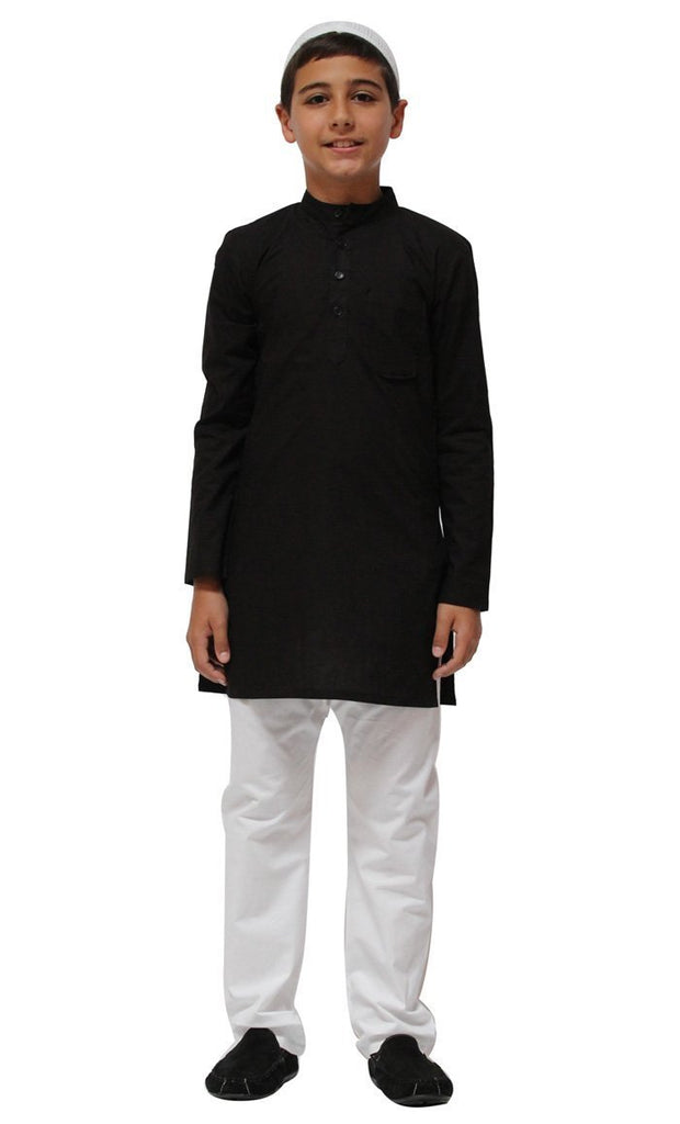 Boys Cotton Kurta Set - Final Sale - EastEssence.com