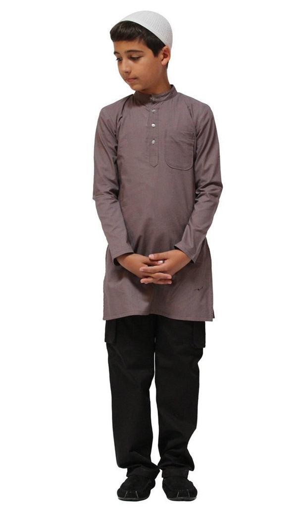 Boys Cotton Kurta Shirt - Final Sale - EastEssence.com