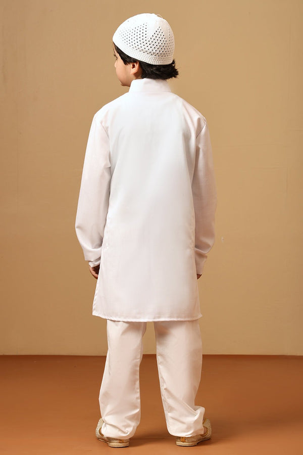 Boys Cotton Poplin Solid Tunic Pant Se - EastEssence.com