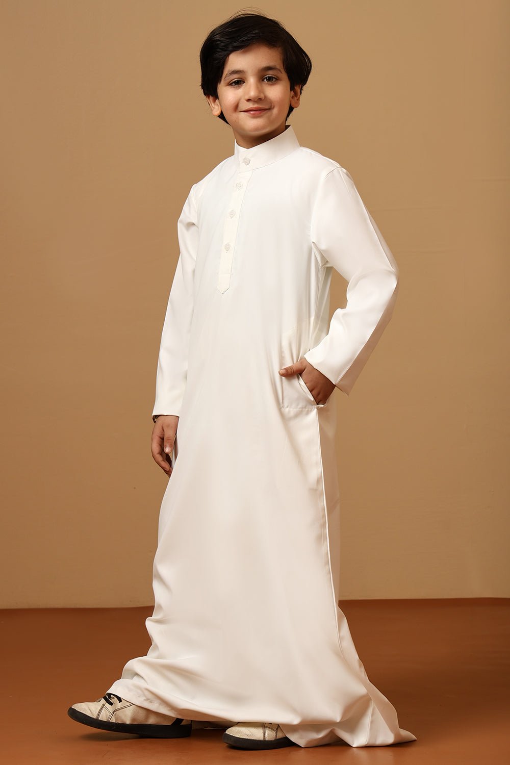 Boys Poly Cotton Solid Thobe - EastEssence.com