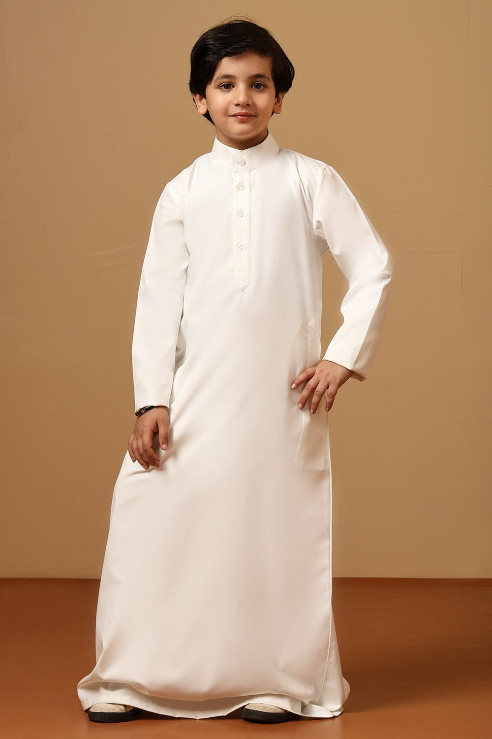 Boys Poly Cotton Solid Thobe