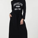 Brooklyn New York Hoodie Abaya dress - EastEssence.com