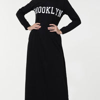 Brooklyn Text Baisc Everyday Wear Abaya Dress - EastEssence.com