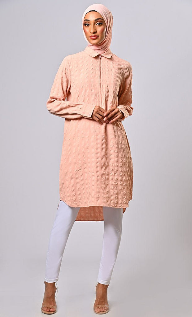 Bubbly Bliss: Find Playful Texture With Bubble Crush Tunic - Final Sale - EastEssence.com