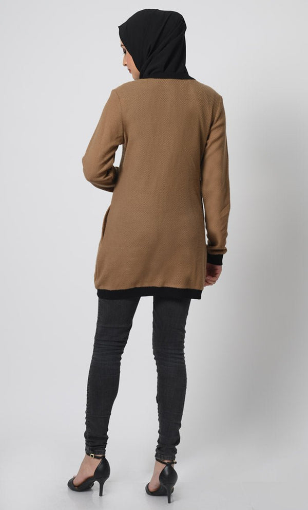 Button down Knitted Wool Winter Cardigan - EastEssence.com