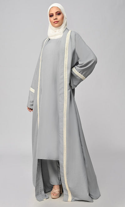Buy Islamic Lace Intricate 3Pc Set - Final Sale - EastEssence.com