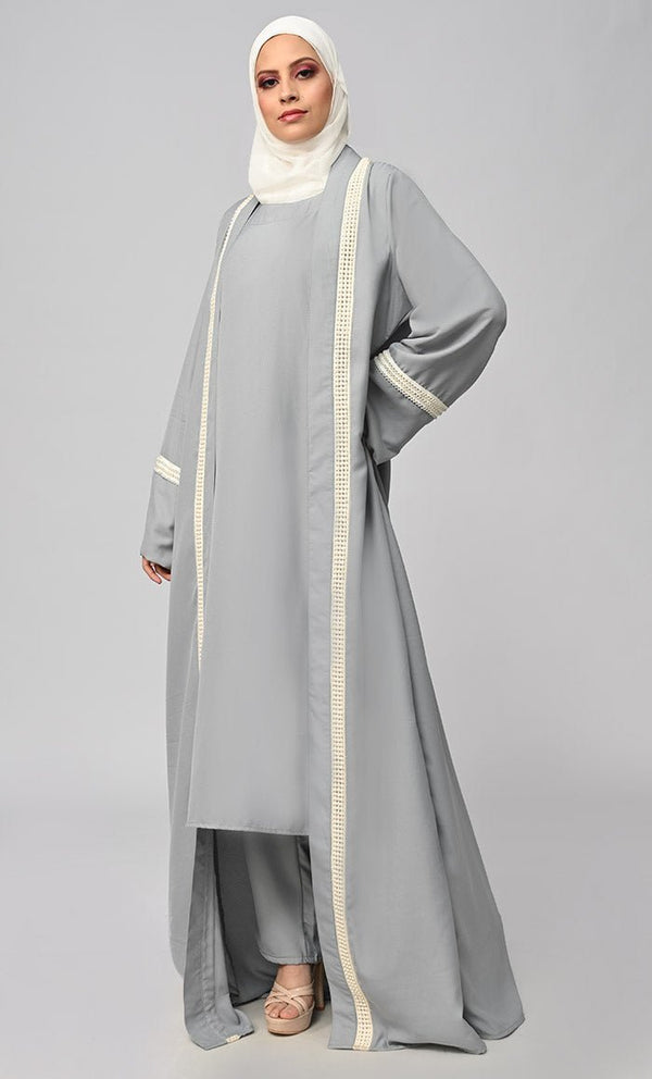 Buy Islamic Lace Intricate 3Pc Set - Final Sale - EastEssence.com