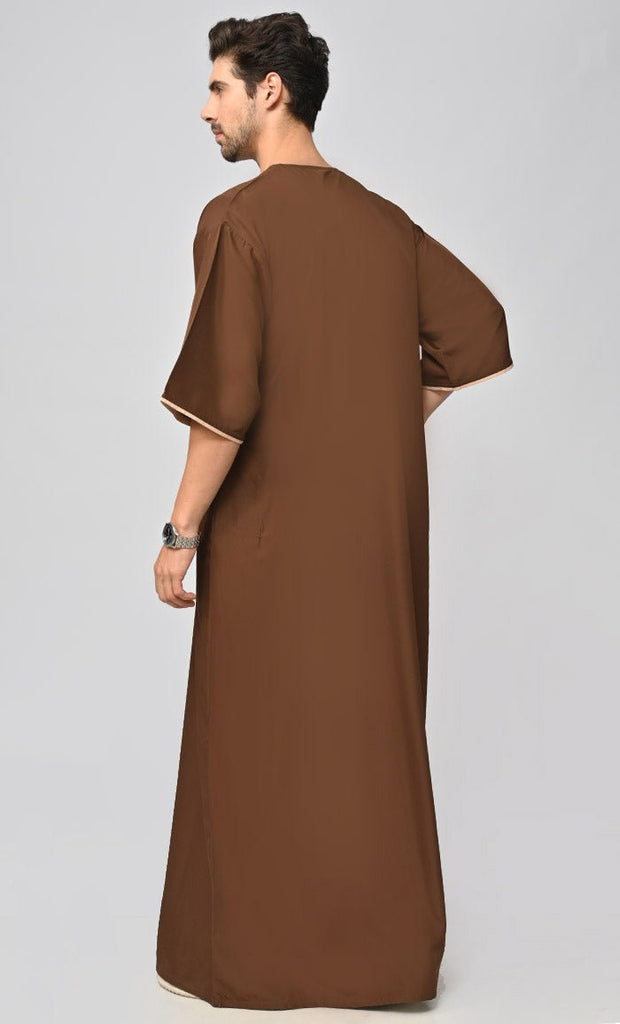 Buy Mens Arabic Kashibo Thobe/Jubba With Pockets - Final Sale - EastEssence.com