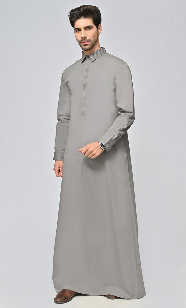 Buy Mens Islamic Formal Thobe/Jubba With Pockets - Final Sale - EastEssence.com