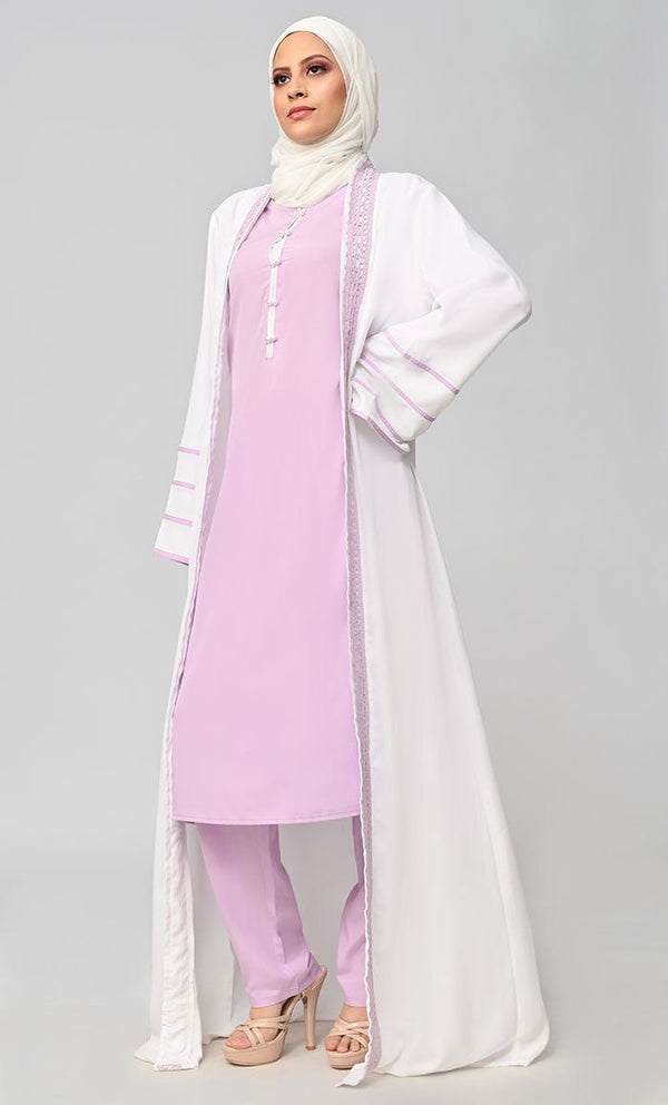 Buy Summer Cool Islamic Lace Intricate 3PC Set - Final Sale - EastEssence.com