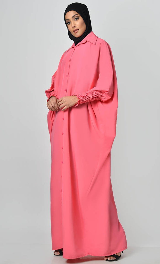 Call It Ruched Sleeve Kaftan - Final Sale - EastEssence.com