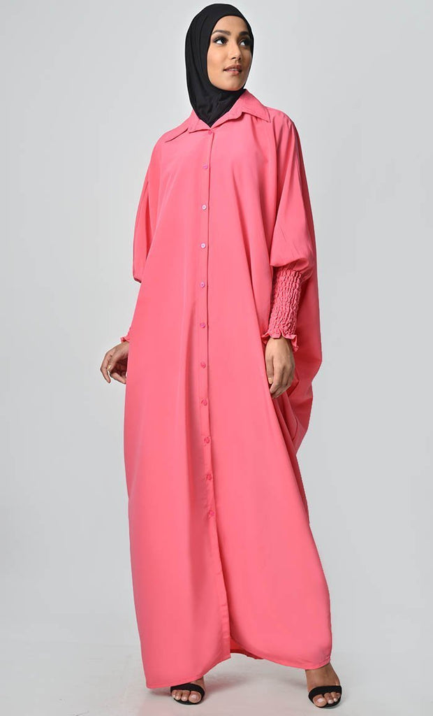 Call It Ruched Sleeve Kaftan - Final Sale - EastEssence.com