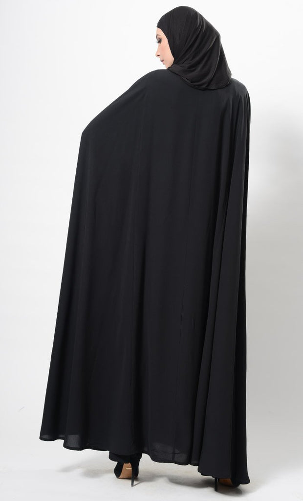 Cape Style Flowy Abaya Dress And Hijab Set - Final Sale - EastEssence.com