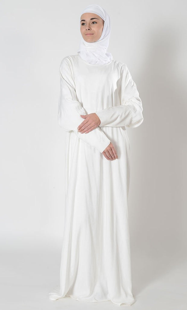 Casual everyday wear batwing sleeves hajj abaya dress - Final Sale - EastEssence.com