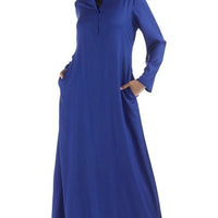 Casual Wear High Collar Amatullah Abaya Dress - EastEssence.com