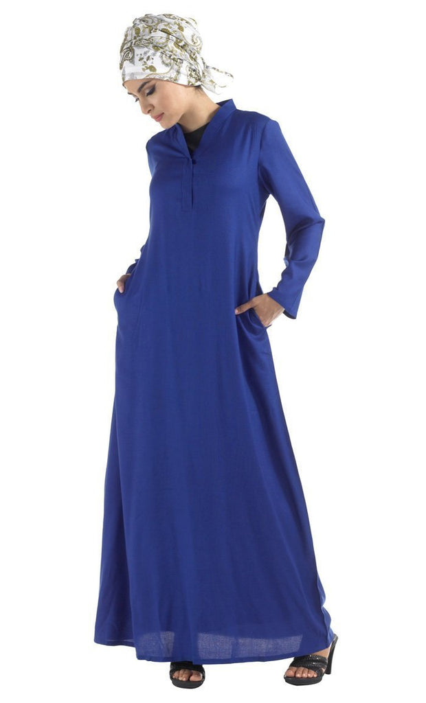 Casual Wear High Collar Amatullah Abaya Dress - Final Sale - EastEssence.com